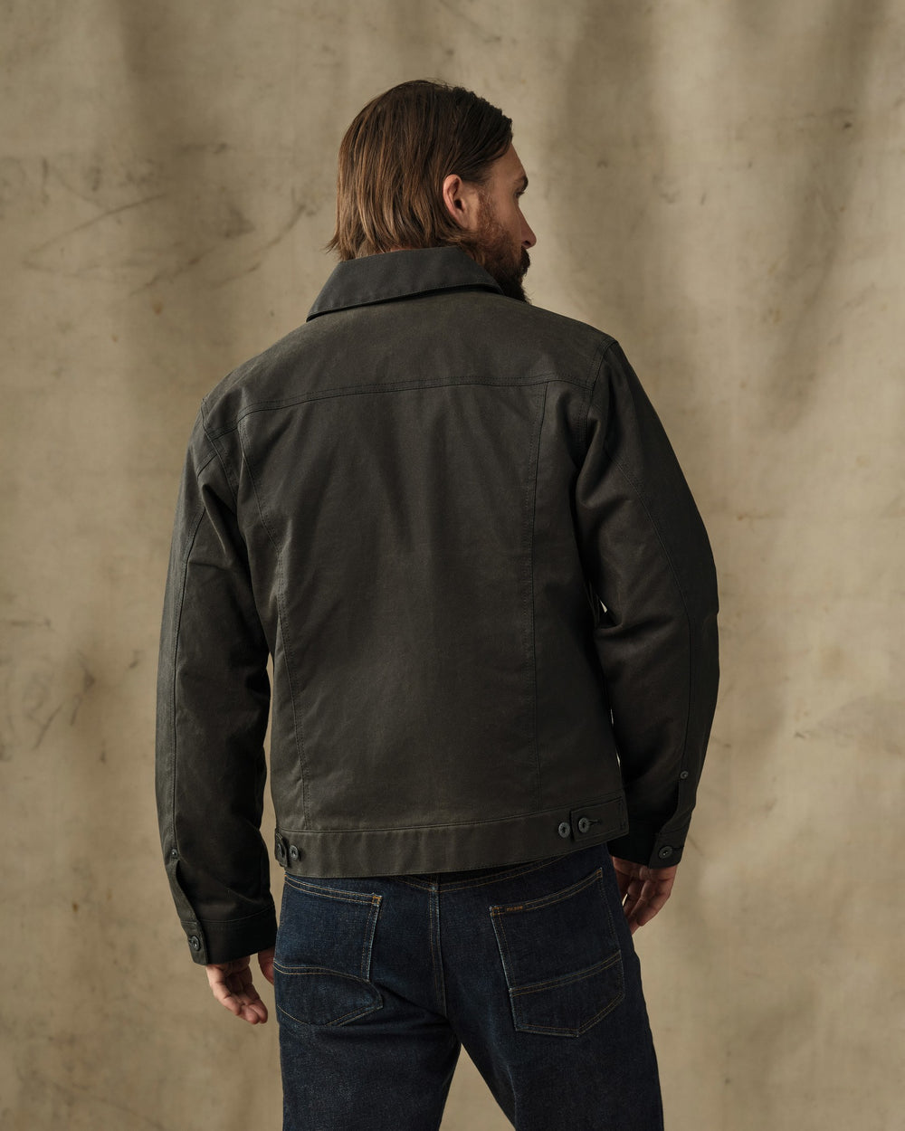 Tin Cloth Short Lined Cruiser Jacket - Beluga