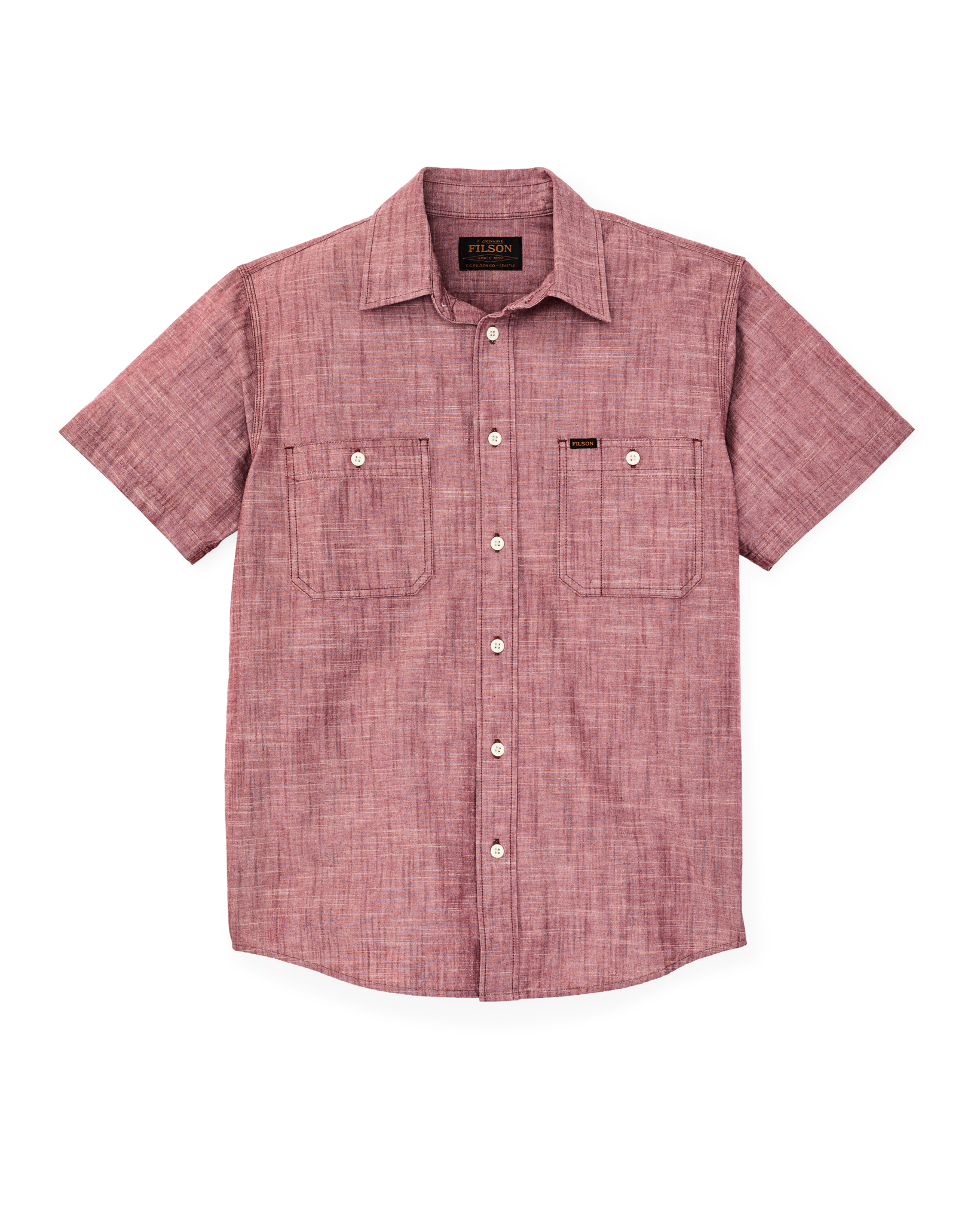 Short Sleeve Chambray Shirt - Sable