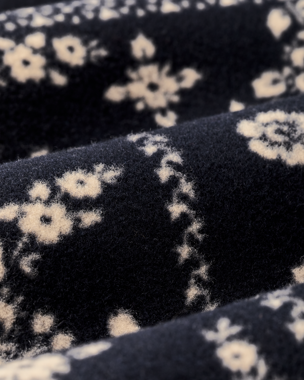 Women's Jacquard Wool Cruiser Jacket - Ink Navy