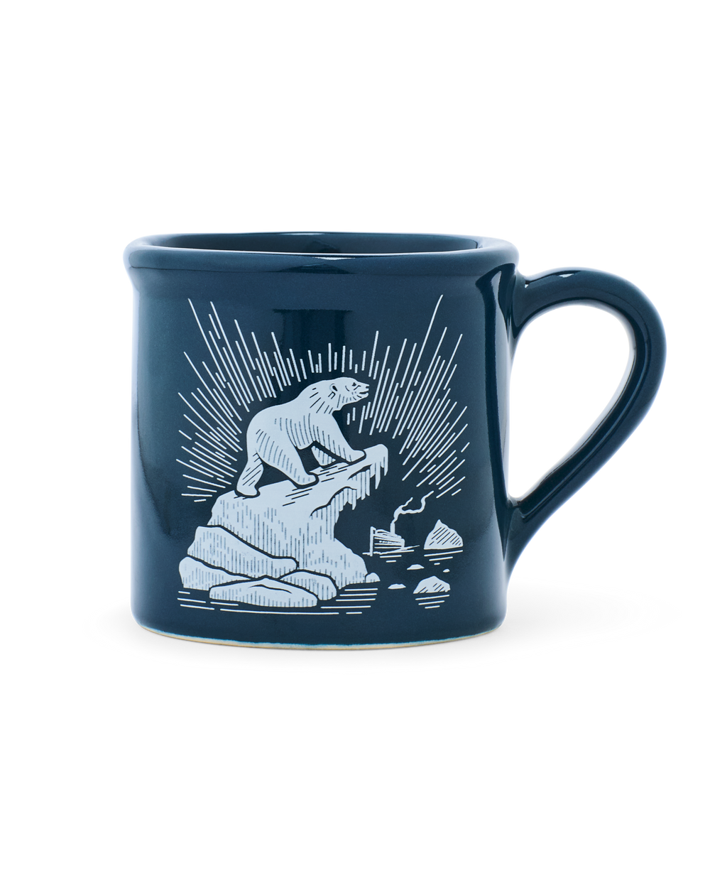 Polar Graphic Stoneware Mug - Midnight