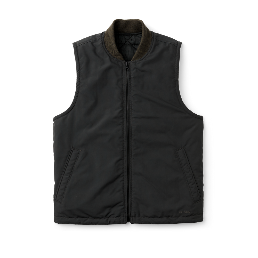 Alternate view of the Filson Eagle Plains Vest Liner - Charcoal / Black