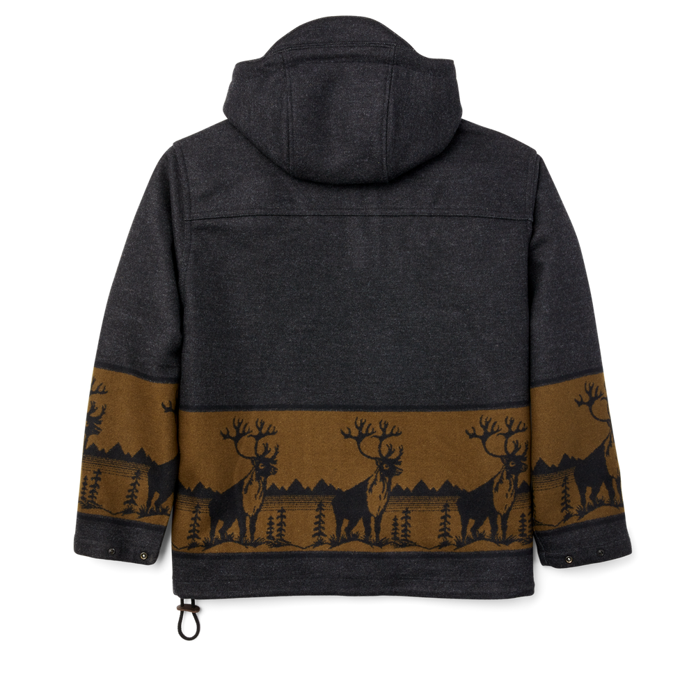 Alternate view of the Filson Klondike Wool Anorak - Dark Charcoal Heather