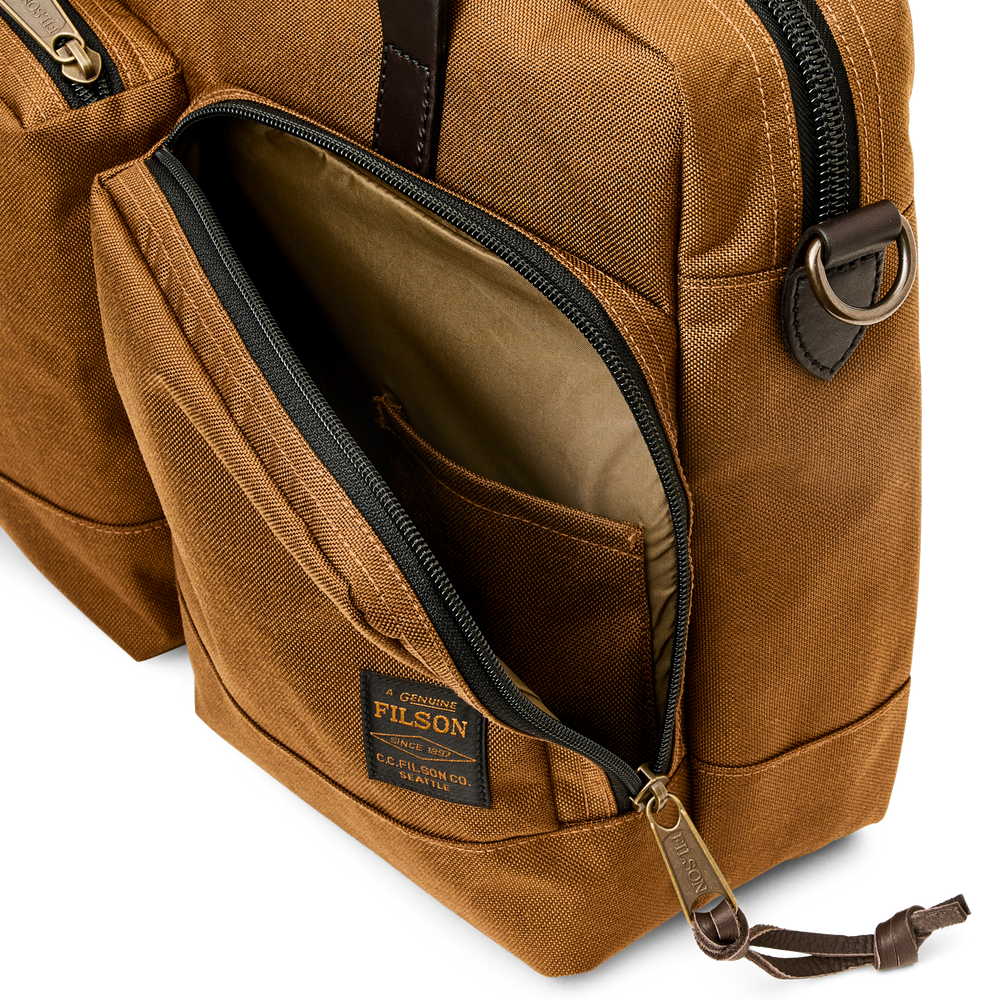 Alternate view of the Filson Dryden Briefcase - Whiskey