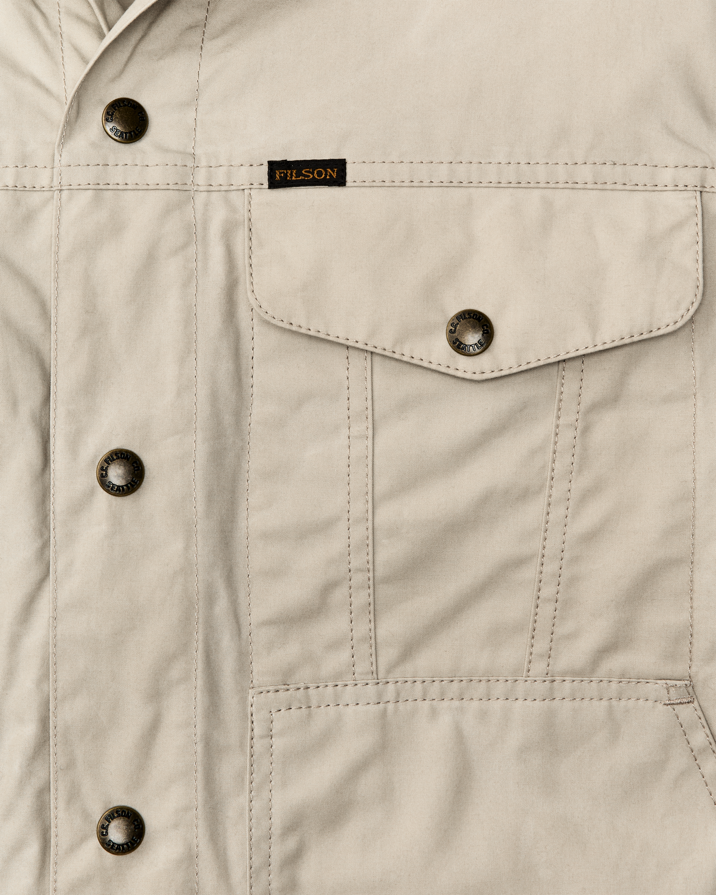 Dry Wax Short Cruiser Jacket - Quail Tan