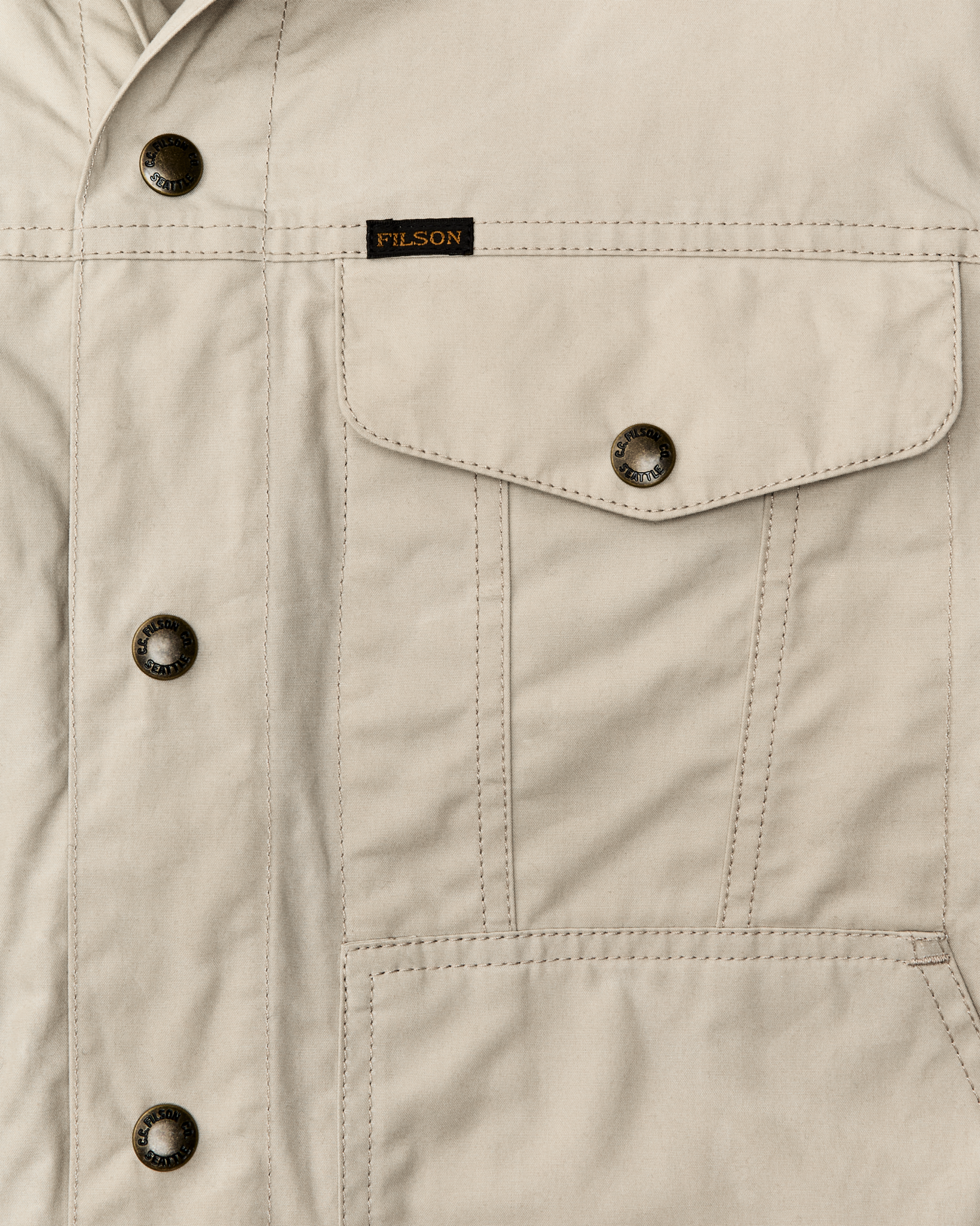 Dry Wax Short Cruiser Jacket - Quail Tan