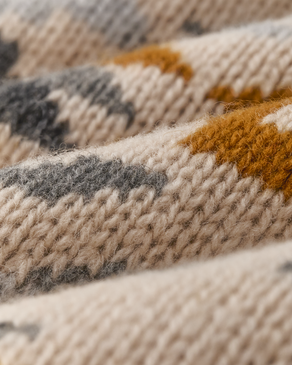 Women's Fair Isle Merino Sweater - Cream / Blue