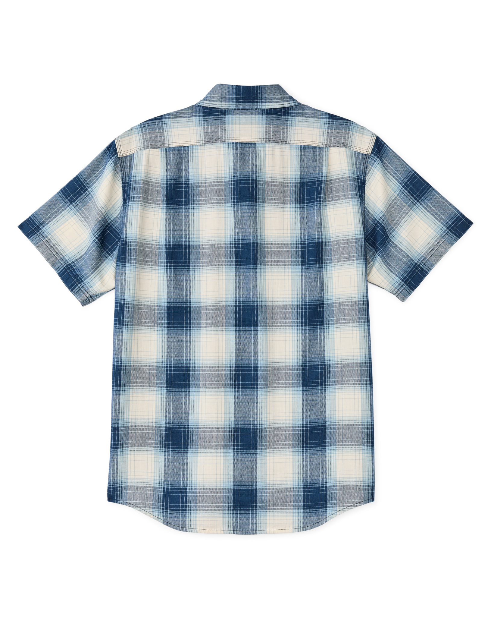 Alternate view of the Filson Short Sleeve Chambray Shirt  - Indigo Plaid