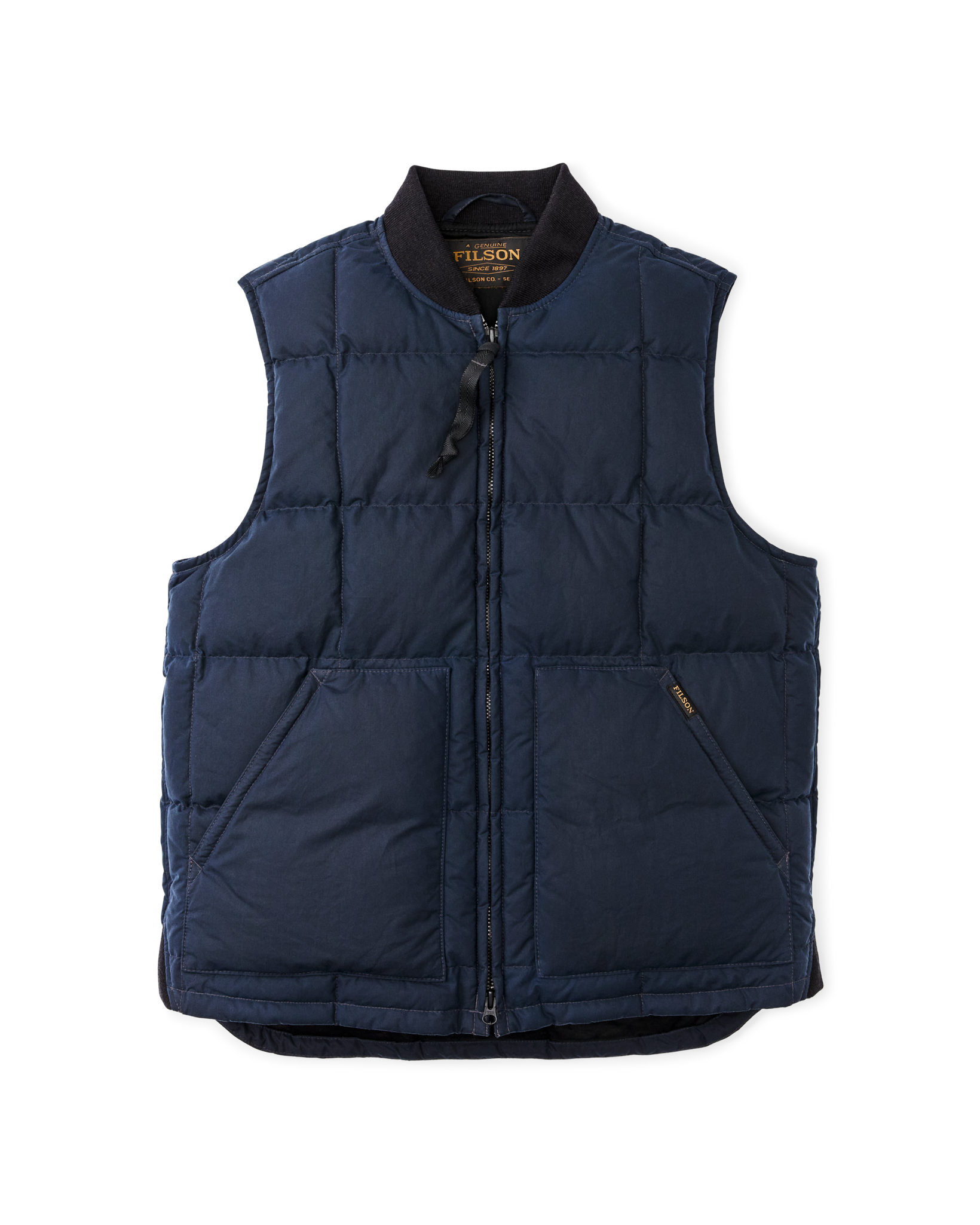 Waxed Down Vest - Night Sky
