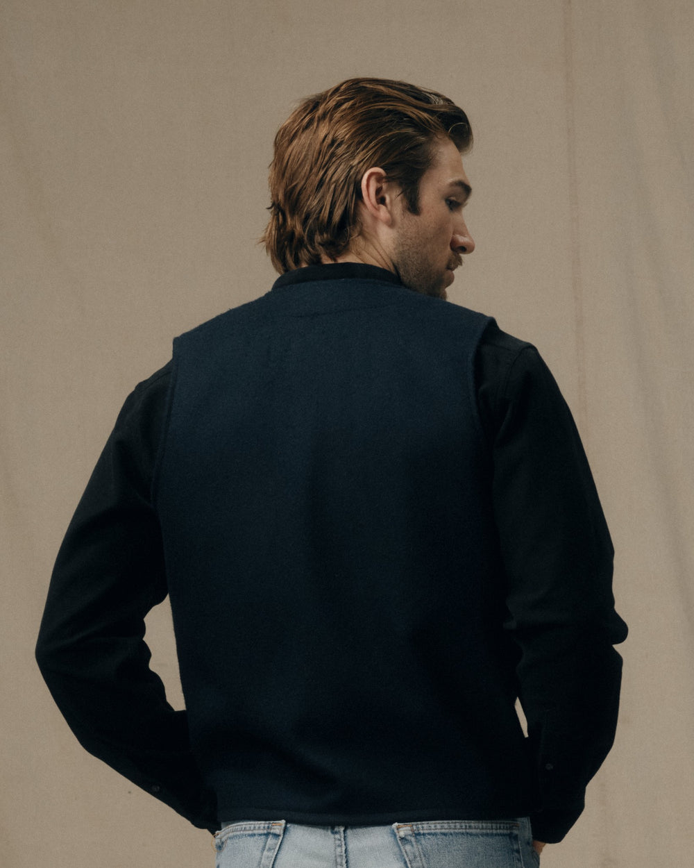 Mackinaw Wool Vest - Dark Navy