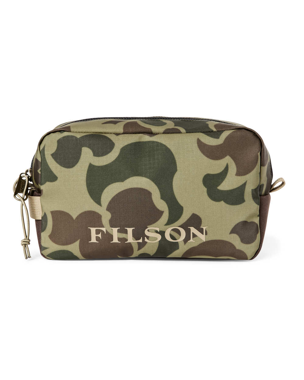 Front-facing image of the Filson All-weather Travel Pack - Tundra Shrub Camo
