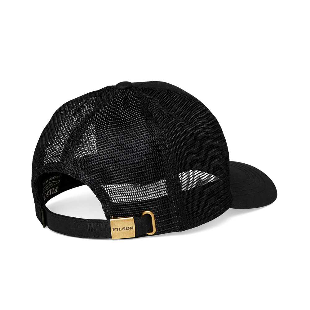 Alternate view of the Filson Logger Mesh Cap - Black
