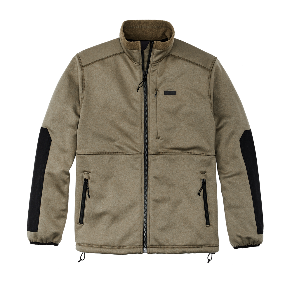 Front-facing image of the Filson Granite Spire Fleece Jacket - Field Olive