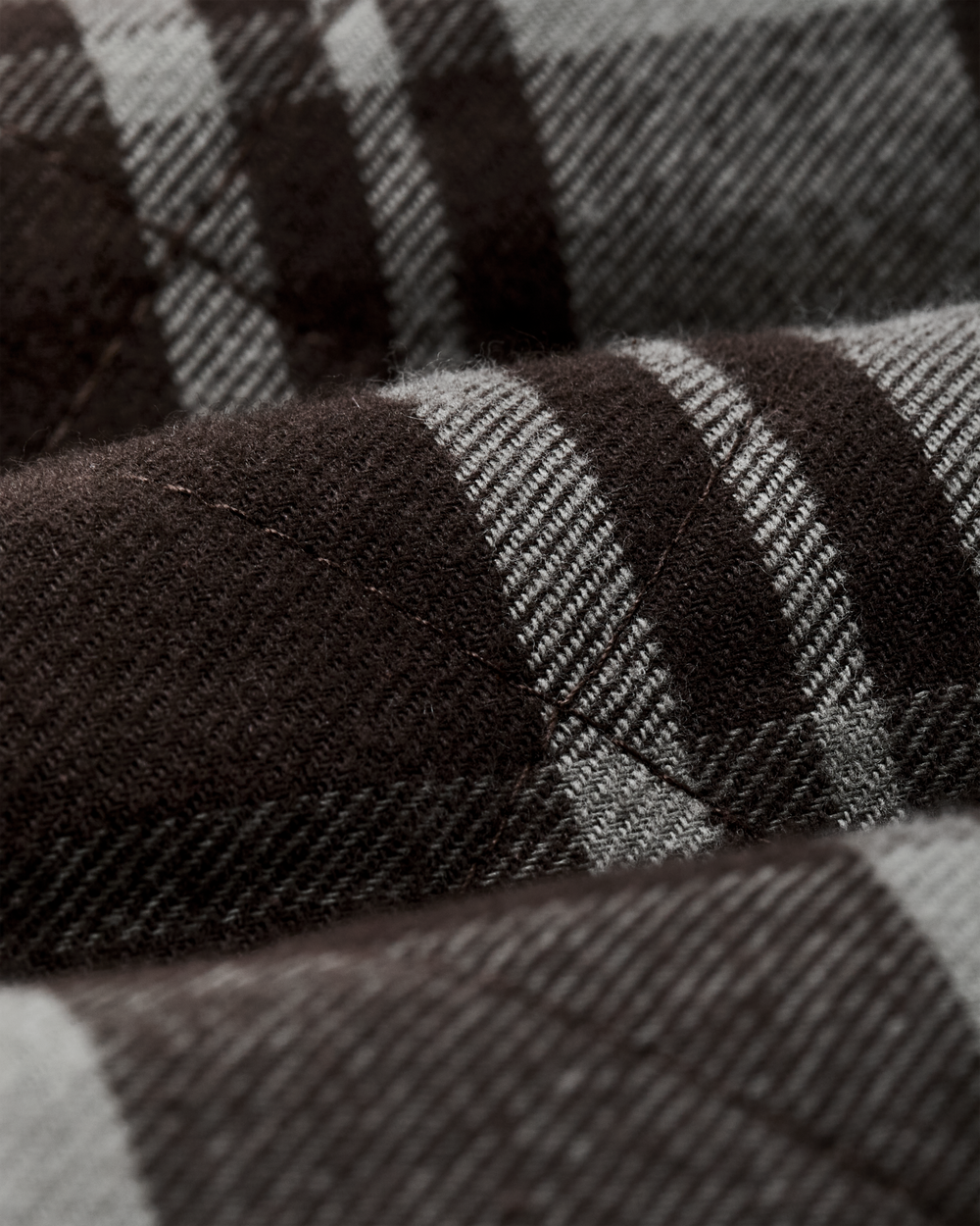 Insulated Flannel Jac-Shirt - Brown / Gray Plaid