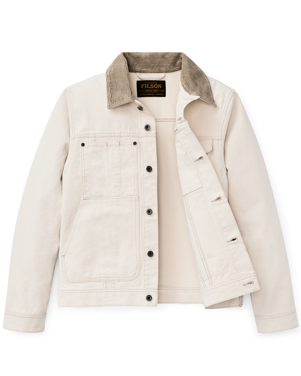 Rustic Canvas Short Cruiser Jacket - Natural Seed | Filson
