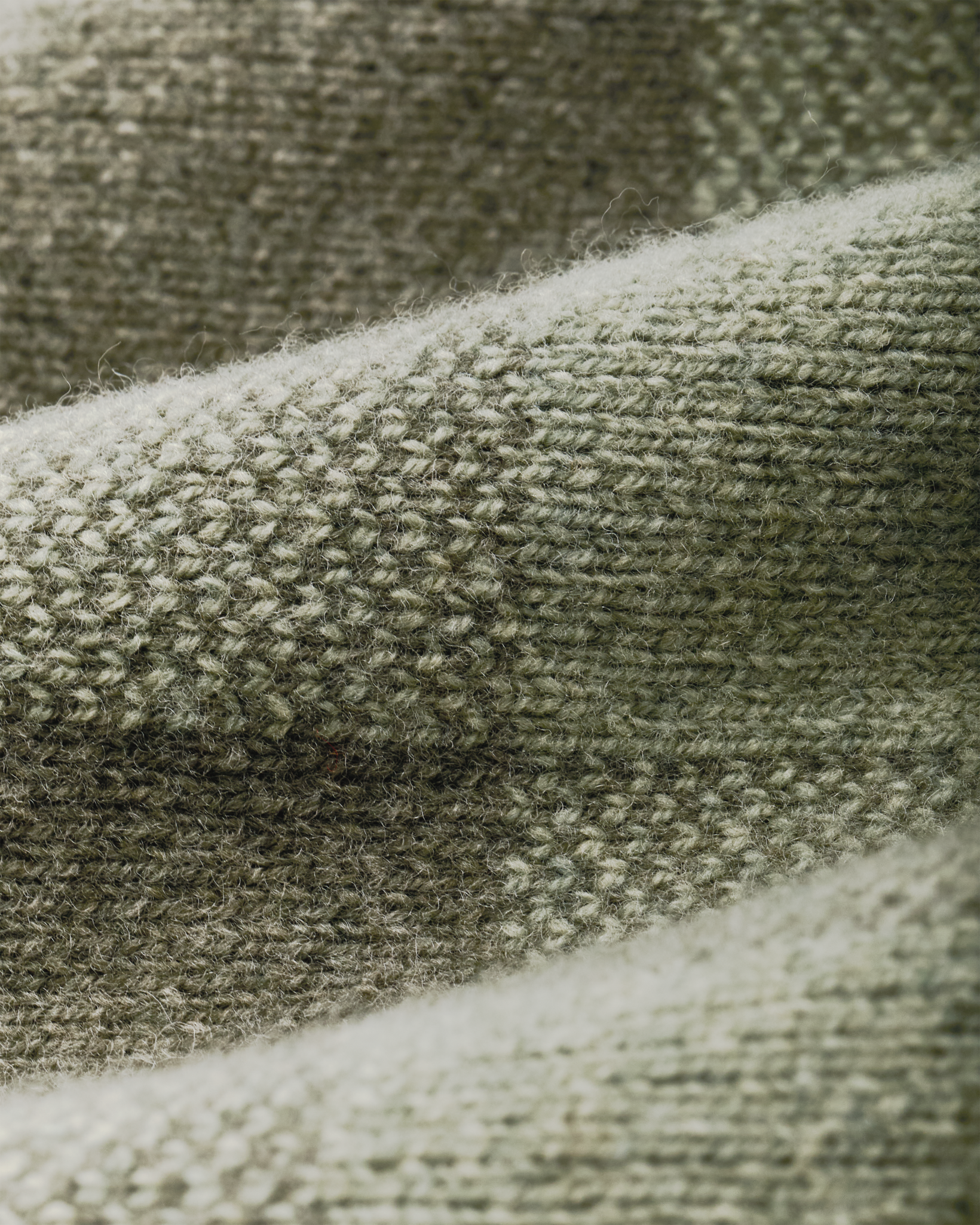 Women's Wool Cardigan Vest - Olive Check