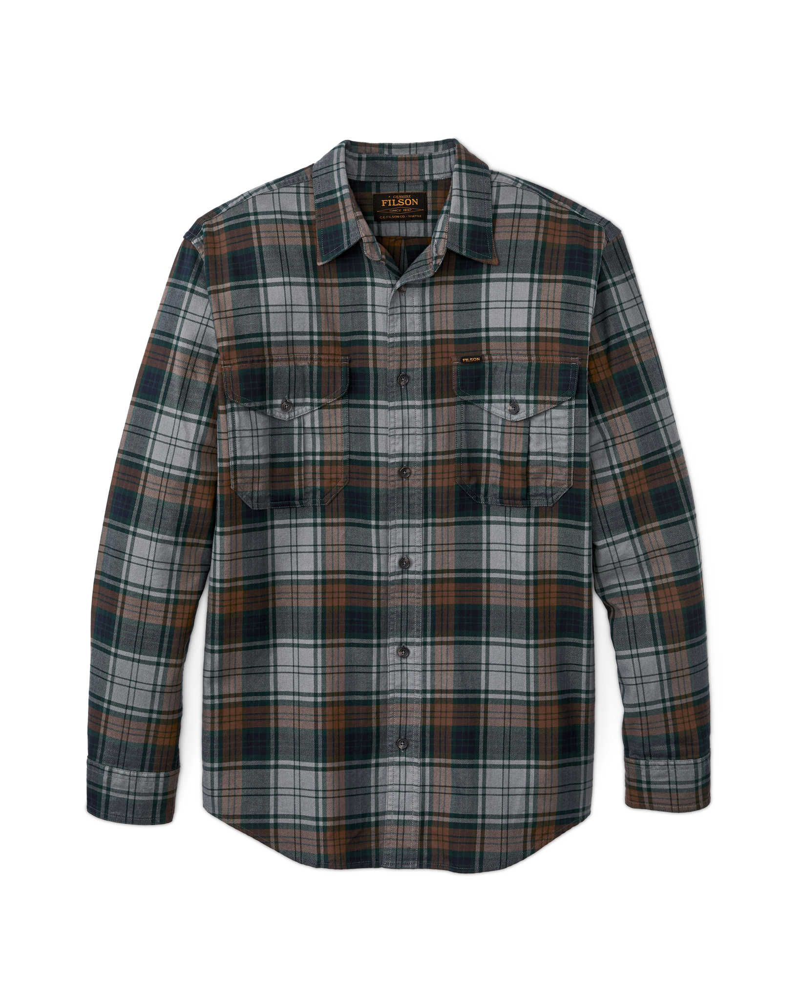 Lightweight Alaskan Guide Shirt - Gray / Navy / Multi Plaid