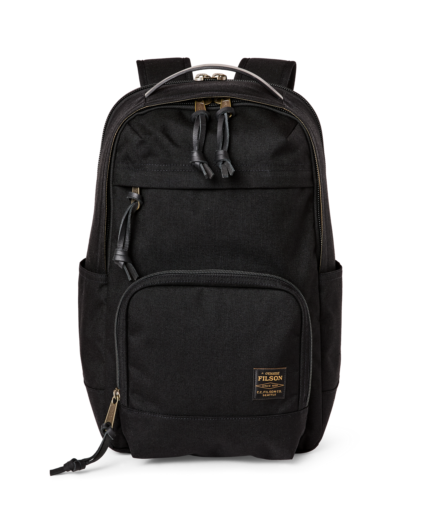 Front-facing image of the Filson Dryden Backpack - Black