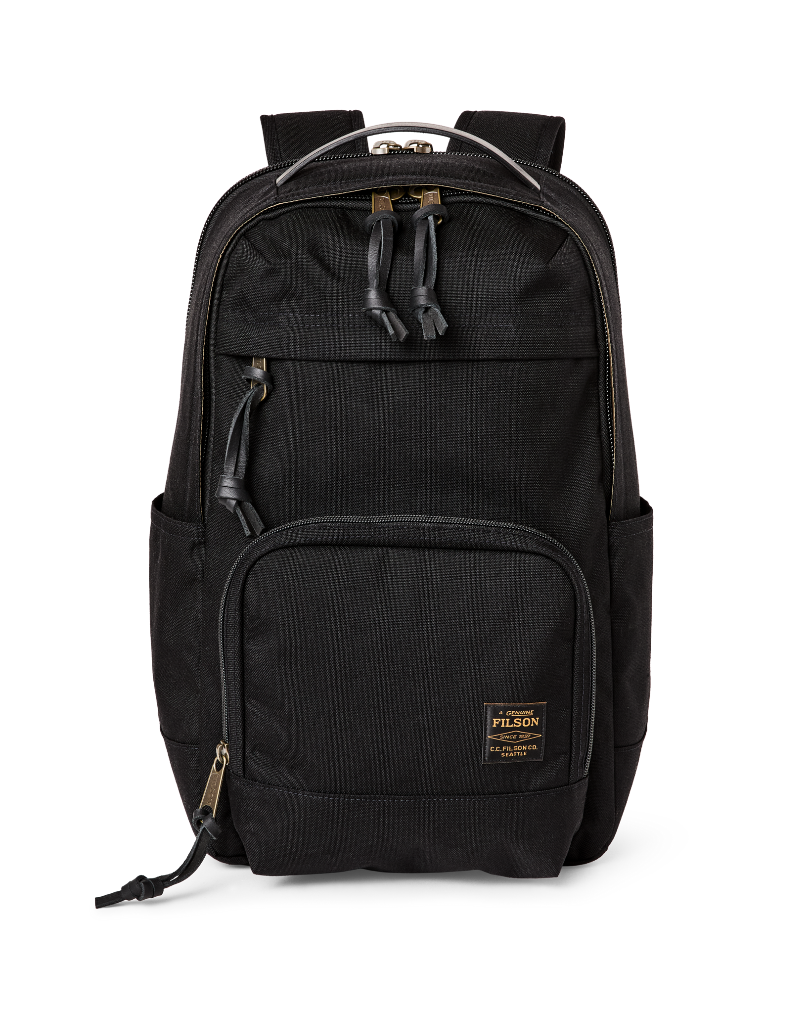 Front-facing image of the Filson Dryden Backpack - Black