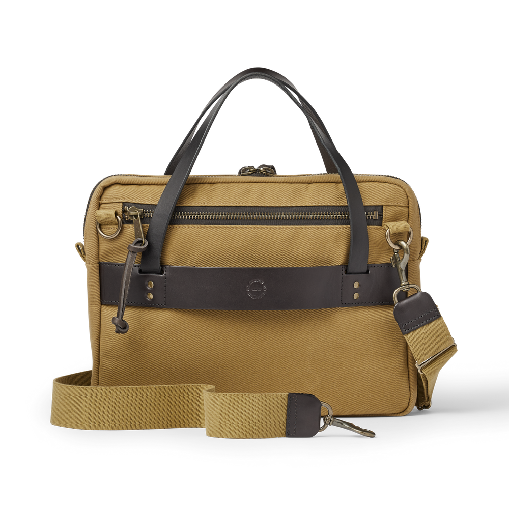 Alternate view of the Filson Rugged Twill Compact Briefcase - Tan