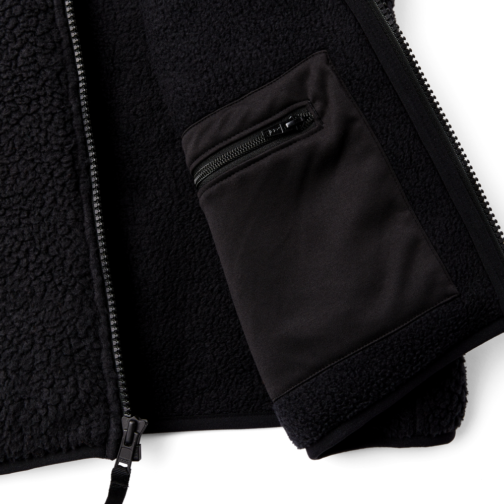 Alternate view of the Filson Filson Hockey Sherpa Fleece Vest - Black