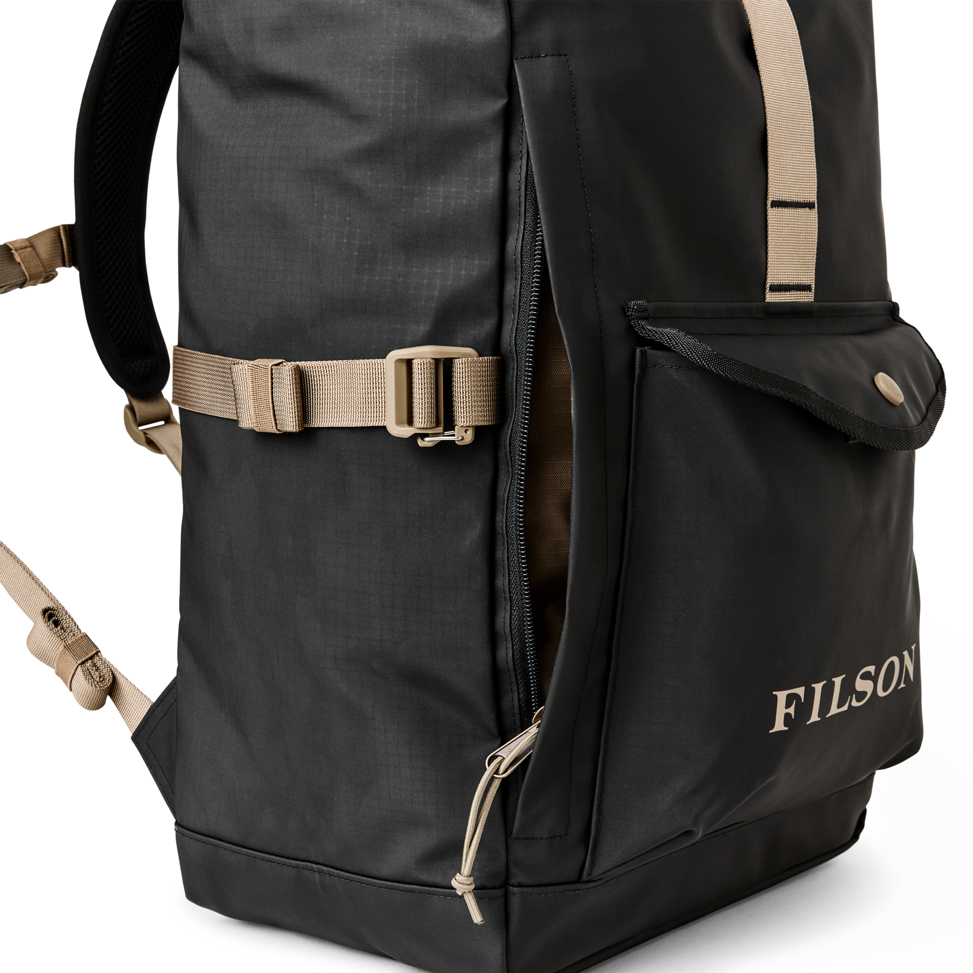 All-weather Backpack - Black / Covert | Filson All-weather Backpack - Black / Covert | Filson