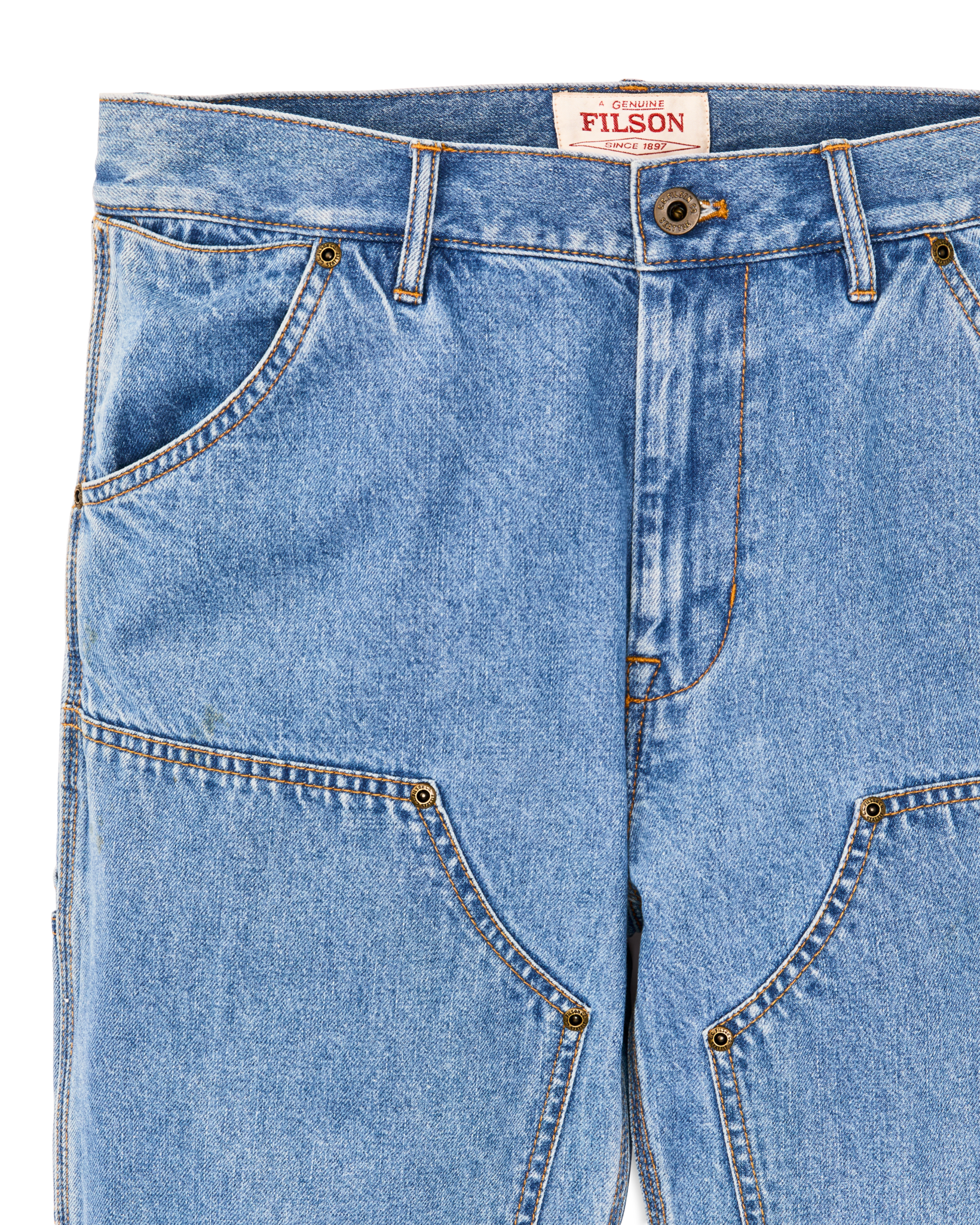 Alternate view of the Filson Women's 11-oz. Work Jeans - Medium Indigo