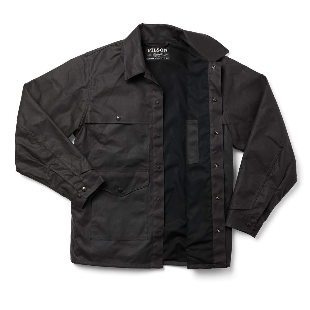 Alternate view of the Filson Lined Tin Cloth Cruiser Jacket - Cinder