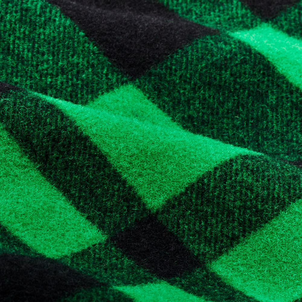 Alternate view of the Filson Lined Mackinaw Wool Work Vest - Acid Green / Black Heritage Plaid X