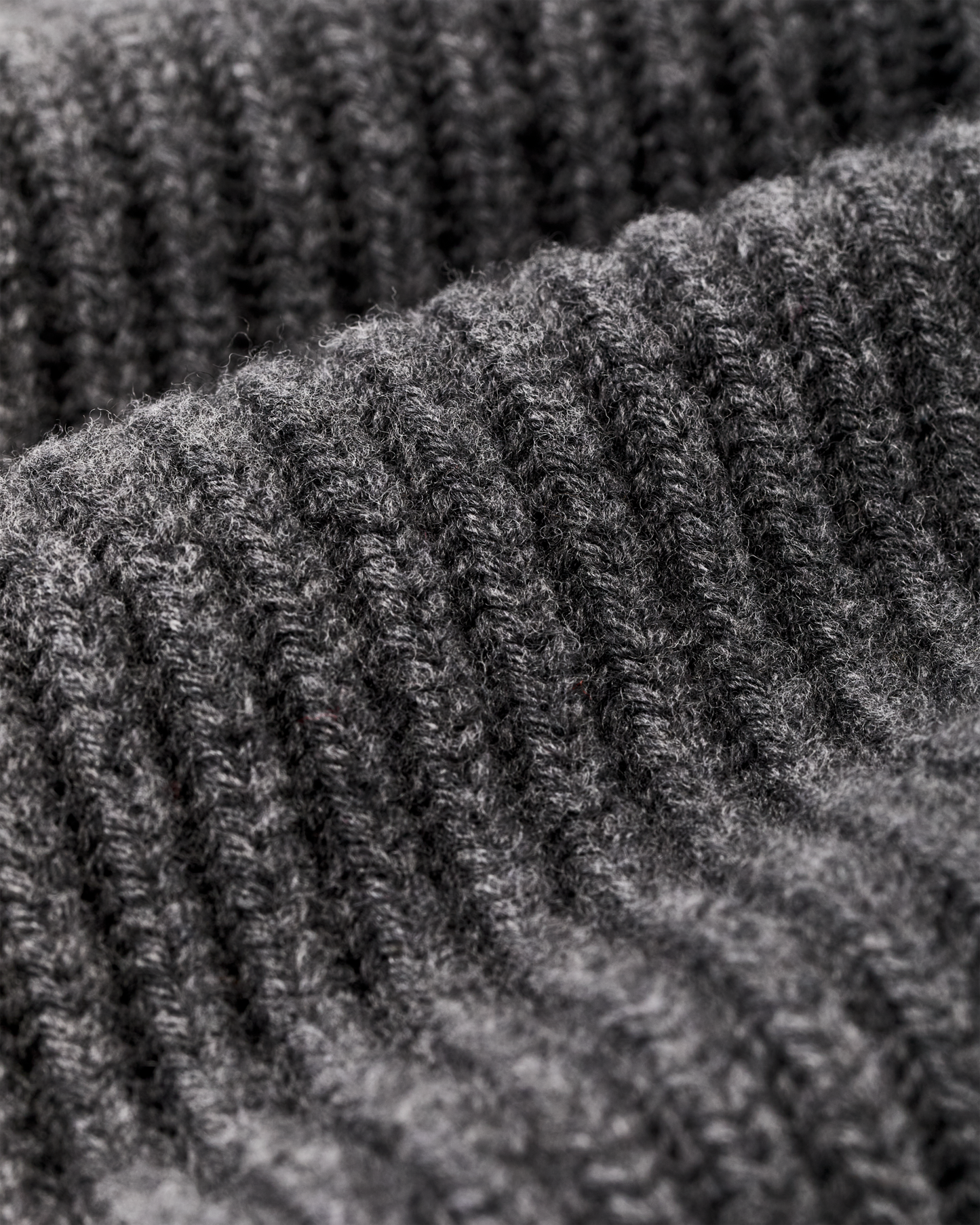Bristol Shawl Neck Sweater  - Gray Heather / Dark Charcoal Stripe