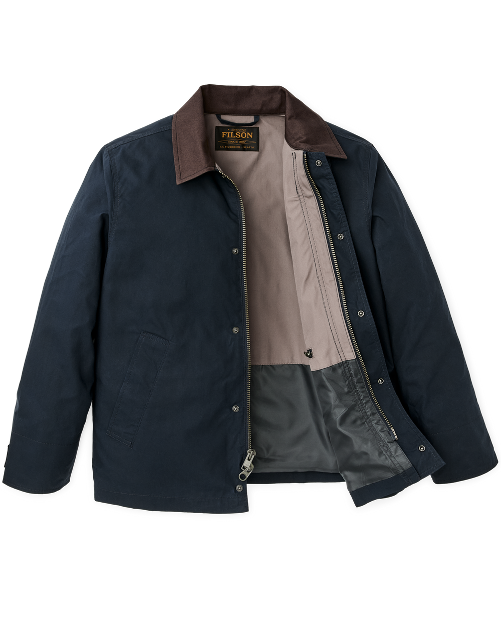 Dry Wax Short Field Jacket - Navy | Filson