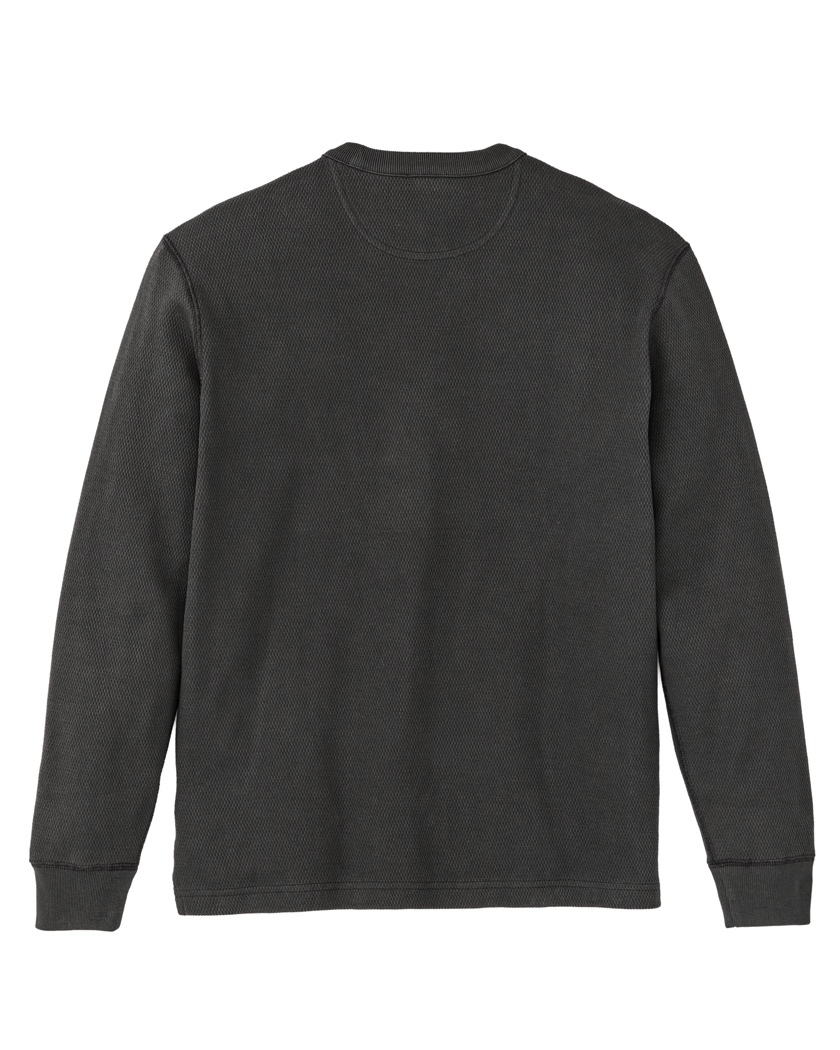 Alternate view of the Filson Waffle Knit Thermal Crewneck - Faded Black