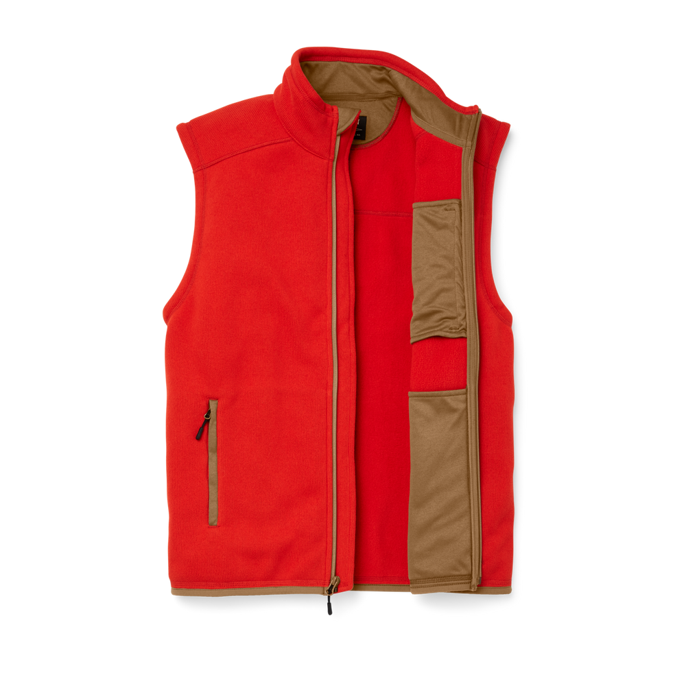 Alternate view of the Filson Ridgeway Fleece Vest - Steelhead Red