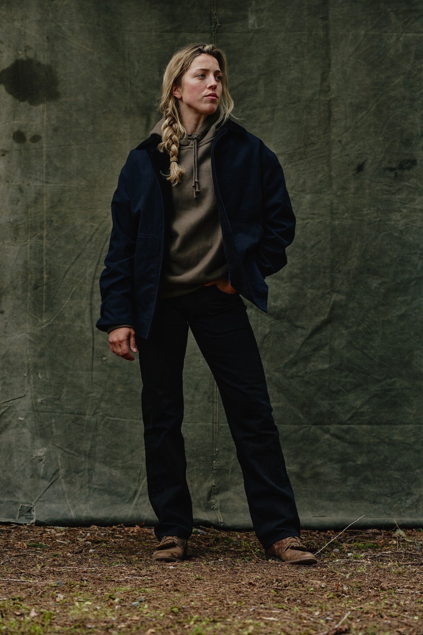 Women's Dry Tin Barn Coat - Navy