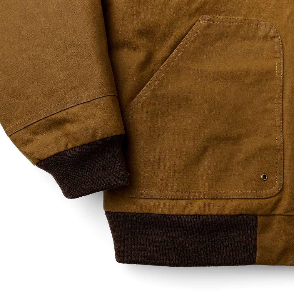 Alternate view of the Filson Tin Cloth Foul Weather Hoodie - Dark Tan