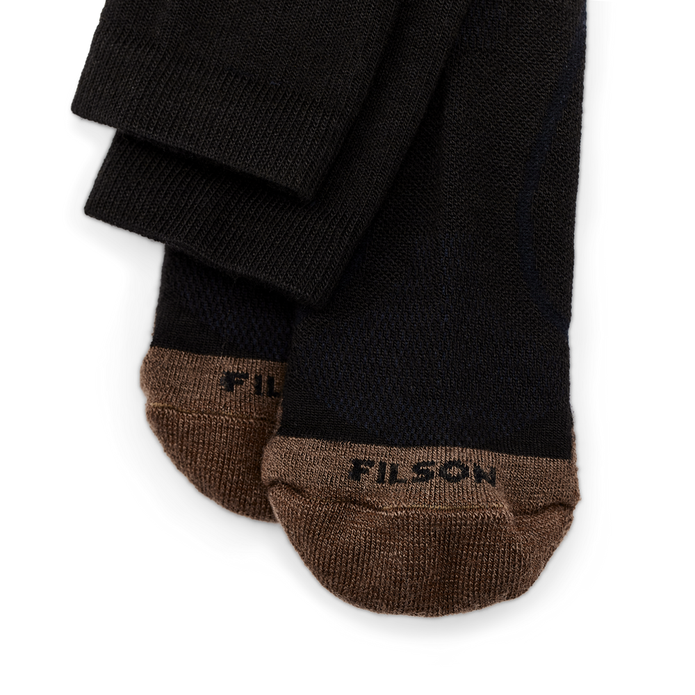 Alternate view of the Filson X Country Outdoorsman Socks - Black Brown