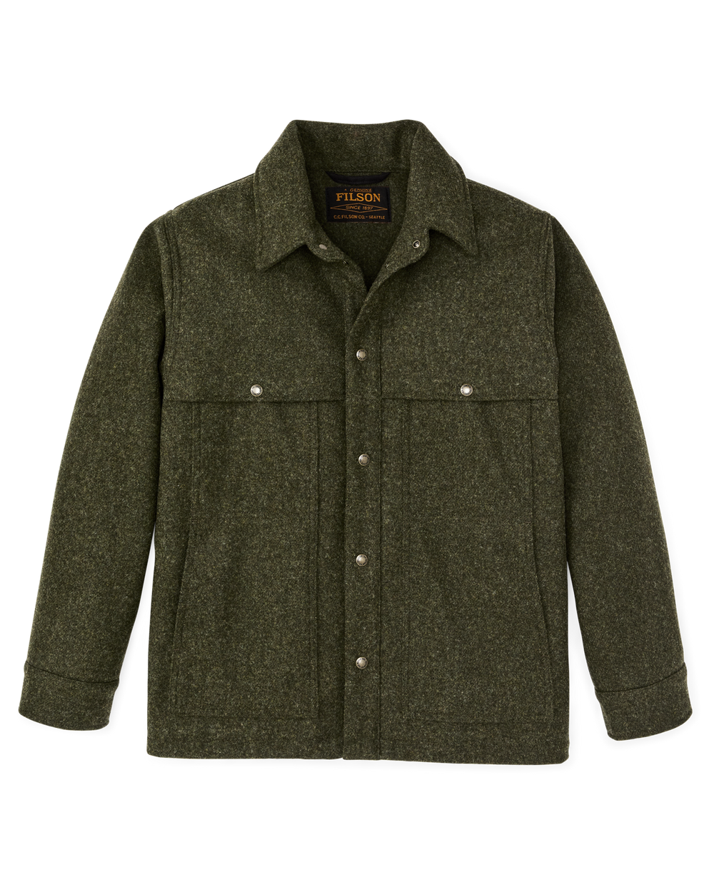 Mackinaw Wool Cape Coat - Forest Green | Filson