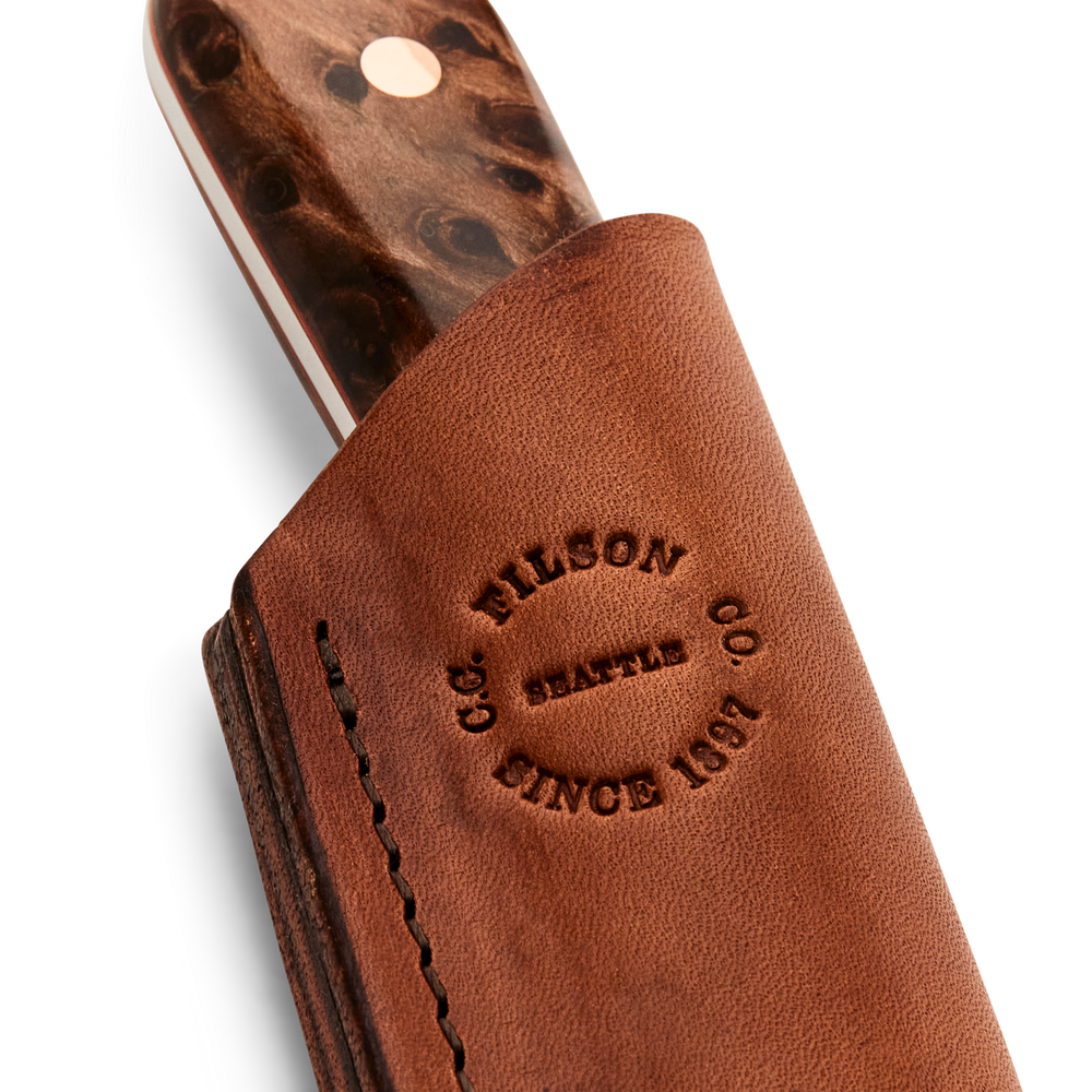 Alternate view of the Filson Filson X Graycloud Ranger Knife - Redwood Burl