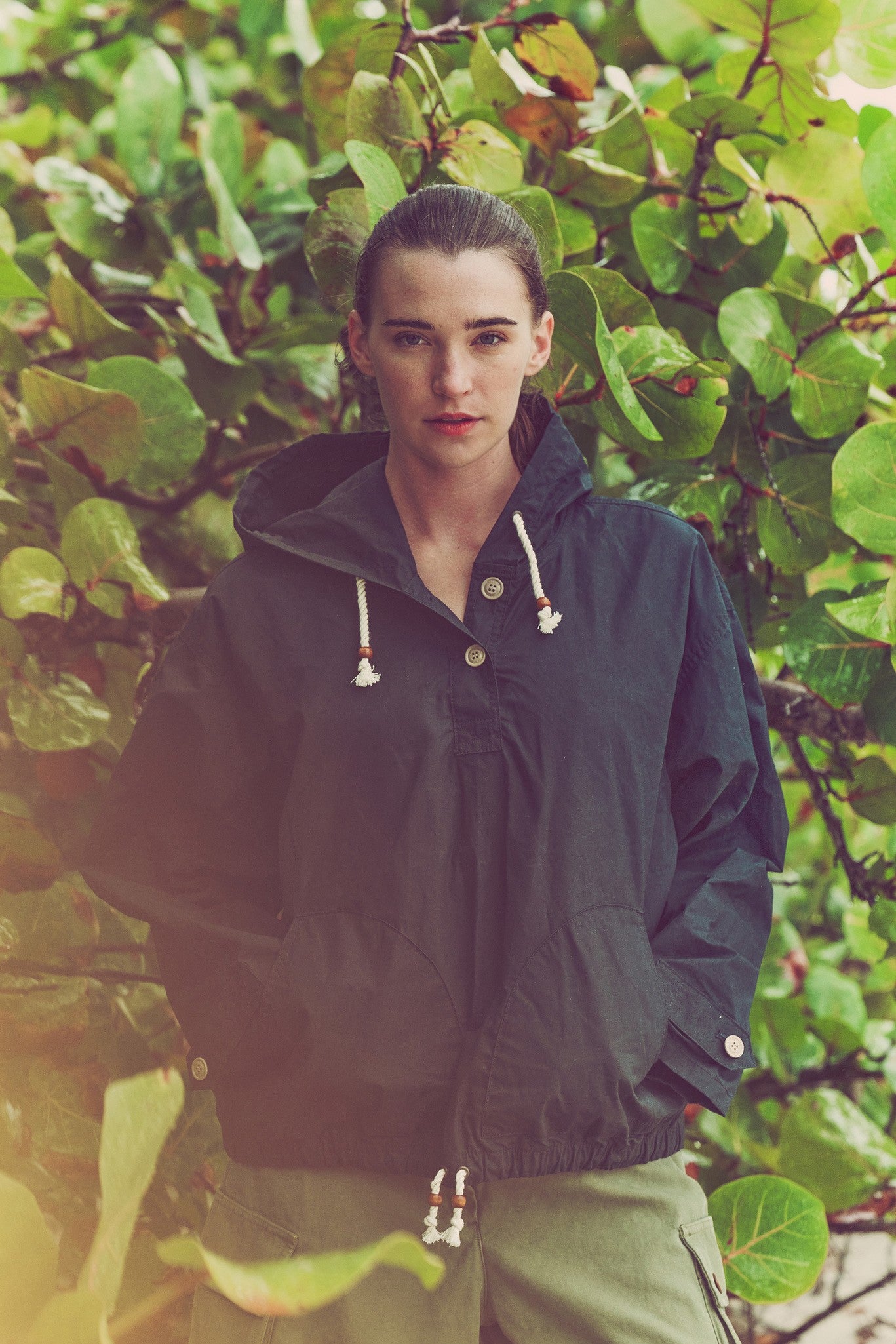 Women's Ranger Hooded Popover - Navy