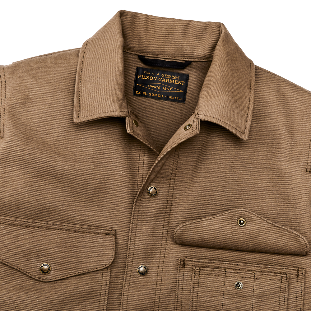 Alternate view of the Filson Rugged Twill Cruiser Jacket - Sepia