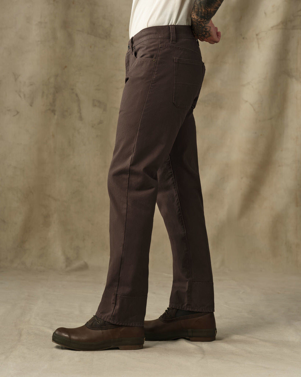 Dry Tin Cloth 5-Pocket Pants - Seal Brown