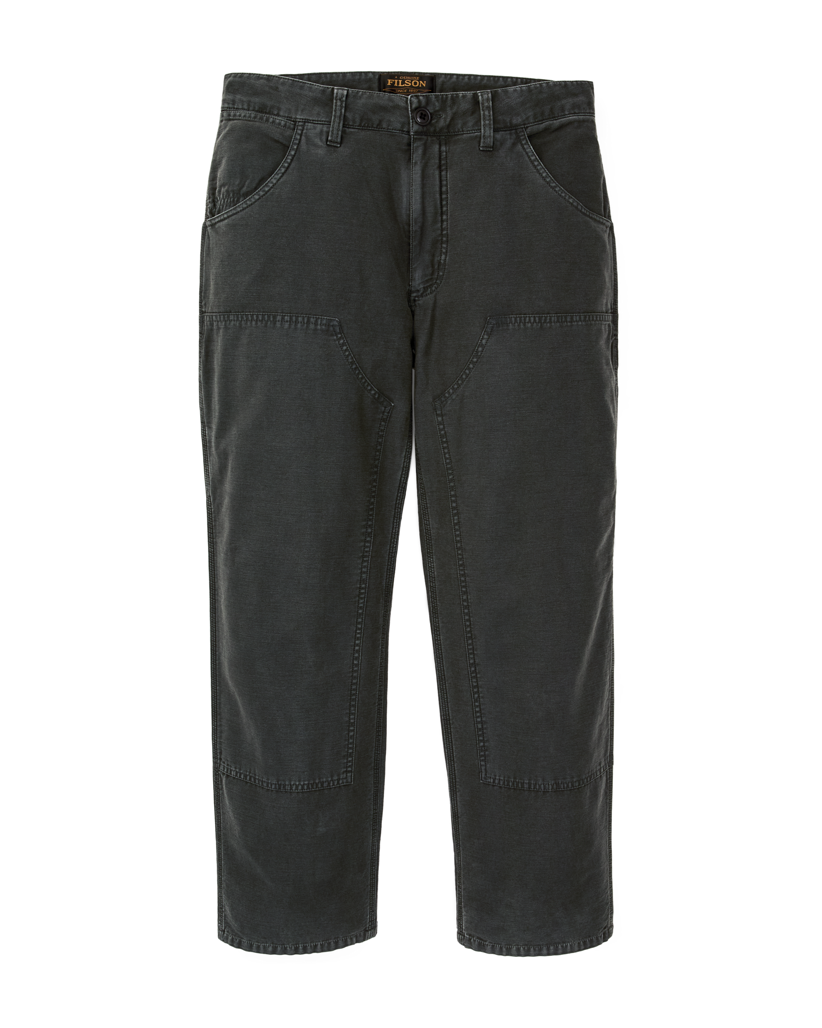 Front-facing image of the Filson Women's Reverse Sateen Double Front Pants - Faded Black