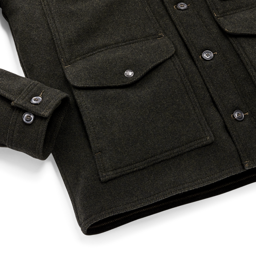 Alternate view of the Filson 110th Anniversary Mackinaw Cruiser - Peat Black