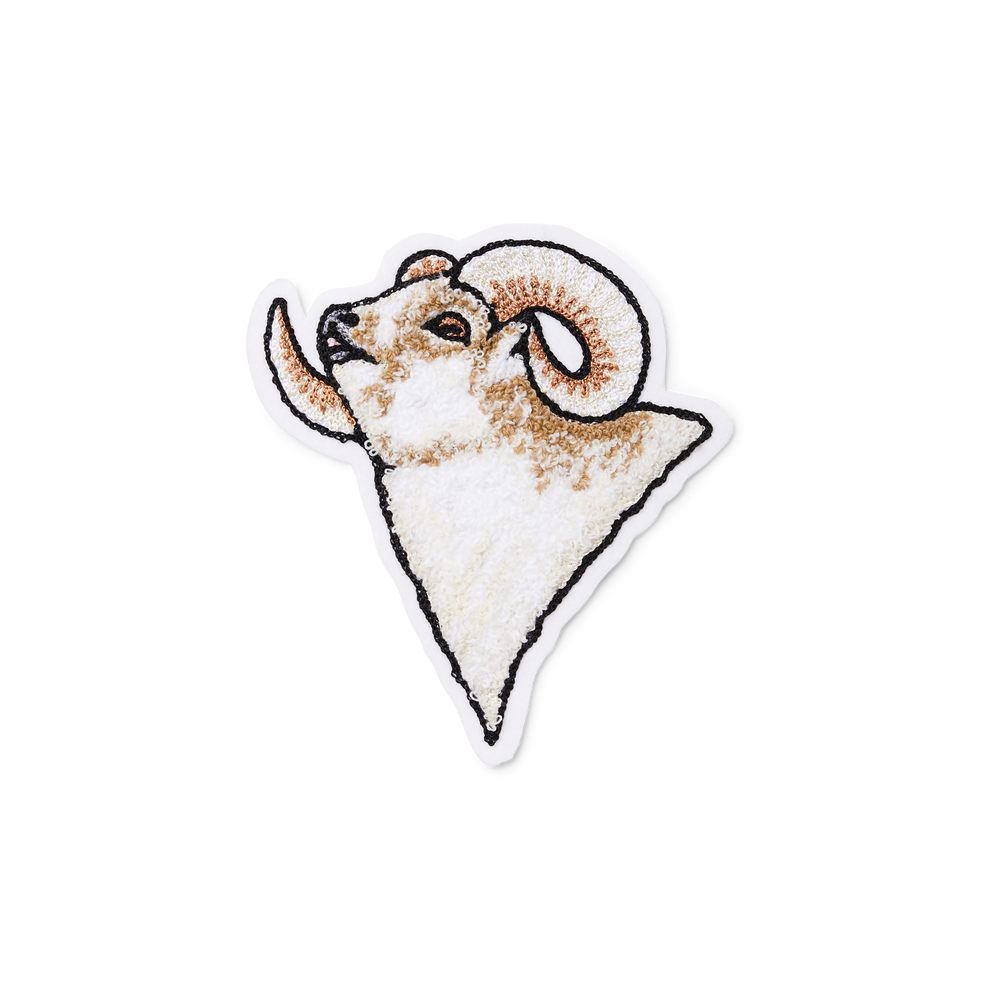 Front-facing image of the Filson Dall Sheep Chainstitch Patch - Multicolor