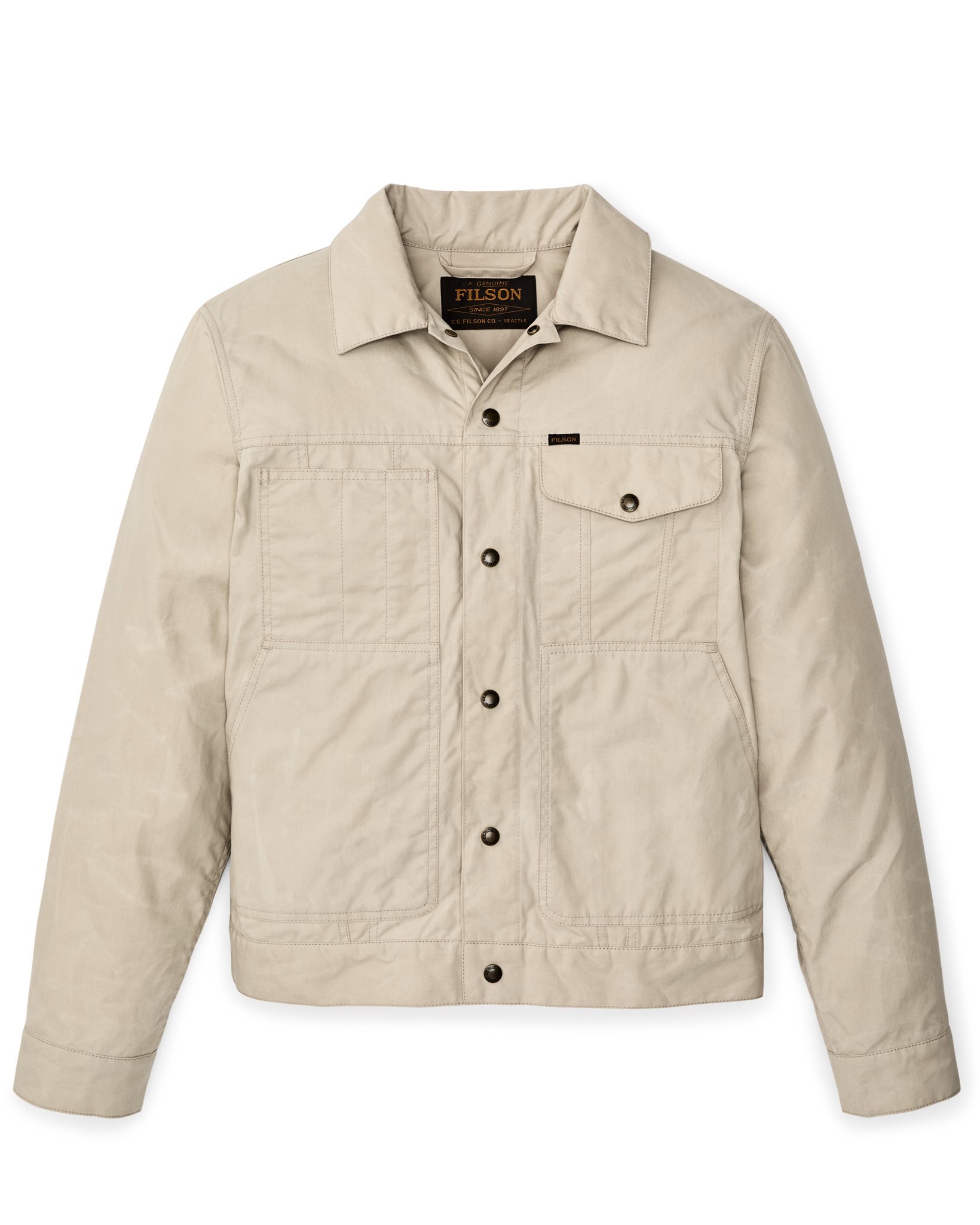Dry Wax Short Cruiser Jacket - Quail Tan
