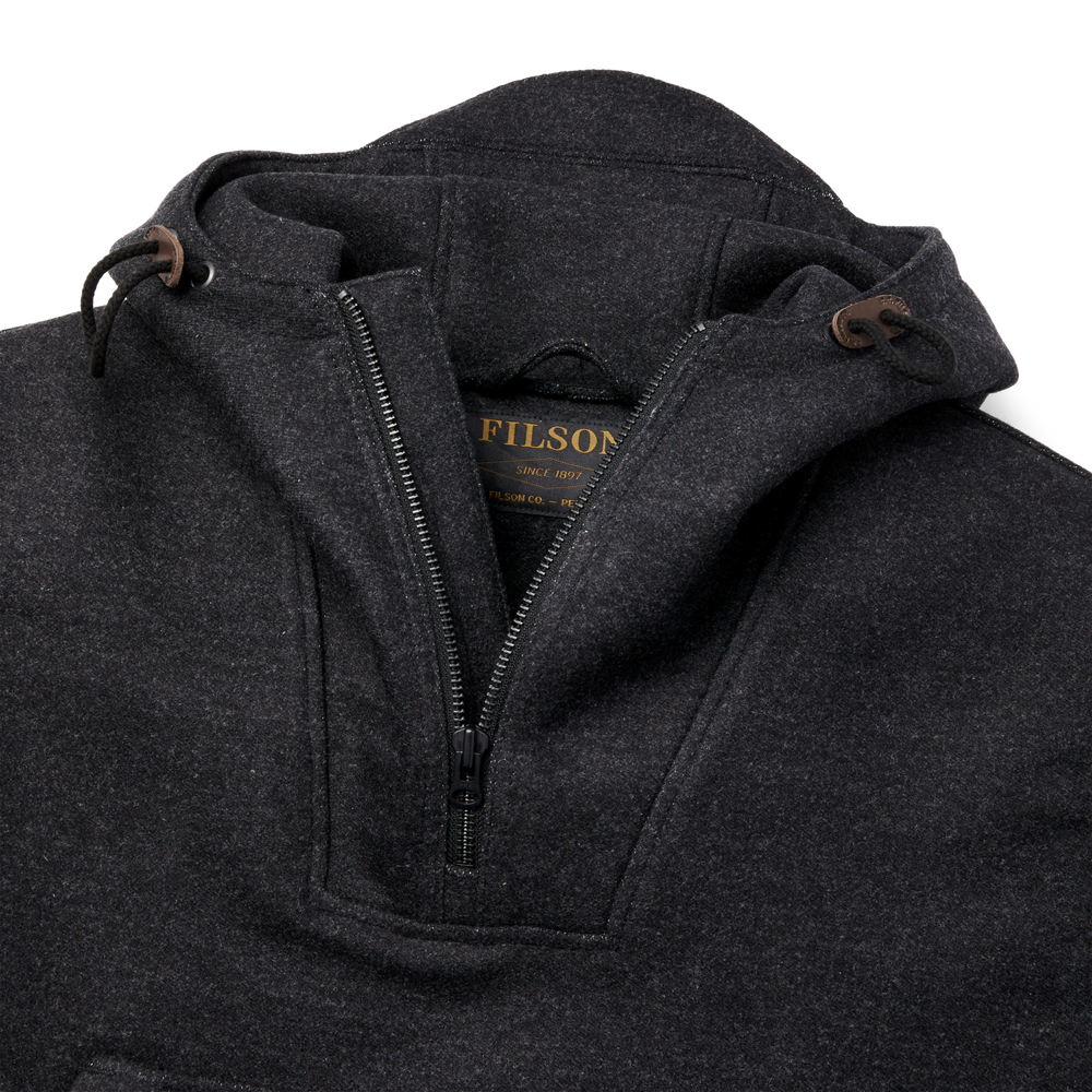 Alternate view of the Filson Klondike Wool Anorak - Dark Charcoal Heather