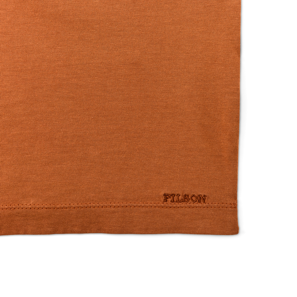 Alternate view of the Filson Women's Short Sleeve Pocket Tee - Leather Brown