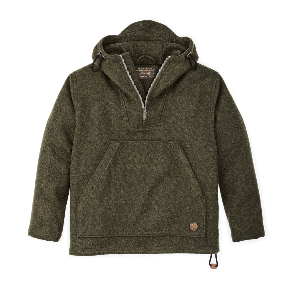 Filson Mackinaw Wool Anorak - Forest Green