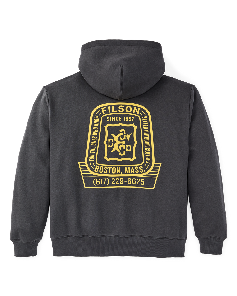 Boston Graphic Hoodie - Faded Black