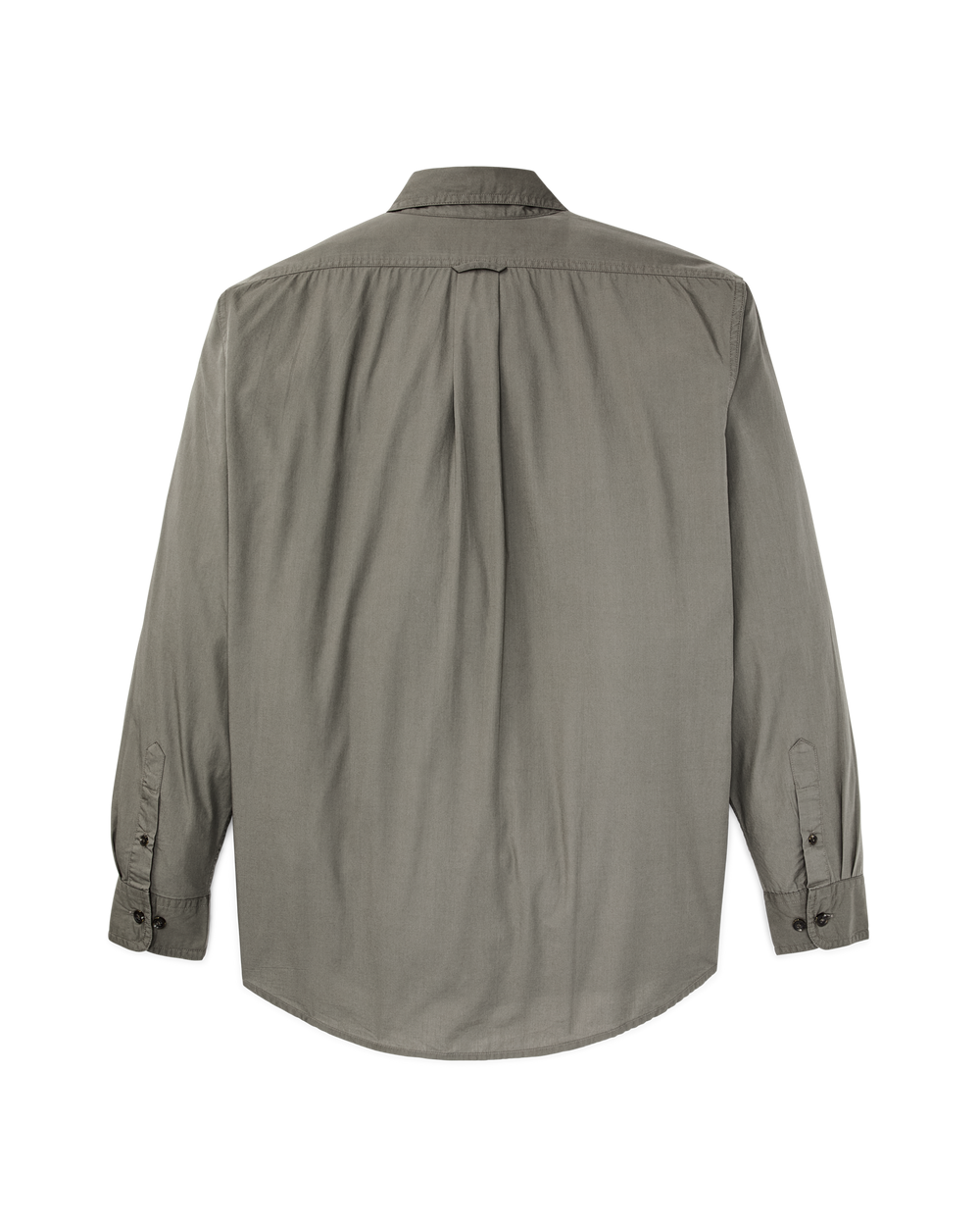 Alternate view of the Filson Filson's Washed Feather Cloth Shirt - Olive Gray