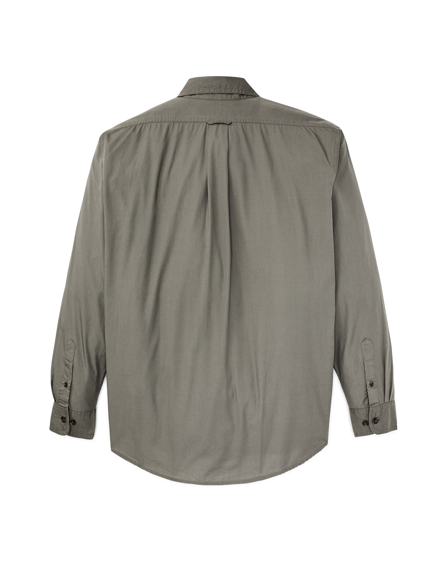 Alternate view of the Filson Filson's Washed Feather Cloth Shirt - Olive Gray